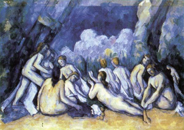 Paul Cezanne Les Grandes Baigneuses Norge oil painting art